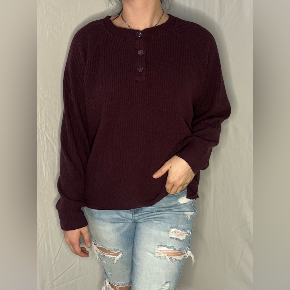 Maroon Long sleeve T-shirt Size XL